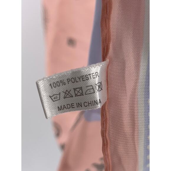 SPARKING FOR LOVE Women's Pink-Tan-White Paisley Printed Scarf - Picture 6 of 7